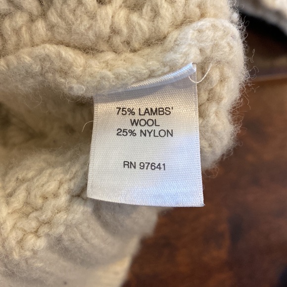 J Jill Wool-blend Cream Cable Sweater - Picture 5 of 5